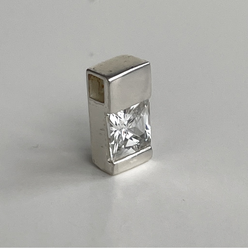 Sterling Silver Pendant with Cubic Zirconium